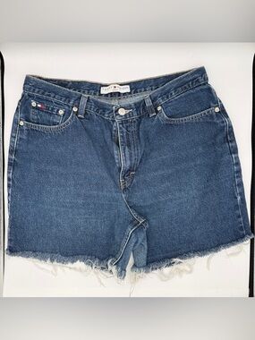 Vintage Tommy Hilfiger Denim Cut Off Shorts Womens Size 14